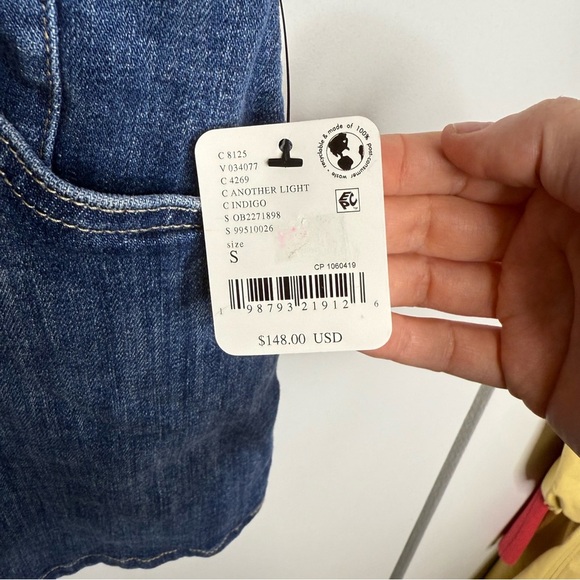 We The Free Dream Love Denim Strapless Romper Small indigo NWT - Picture 11 of 11